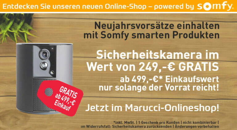 Aktuelles Angebot im Marucci-Online-Shop – powered by somfy.