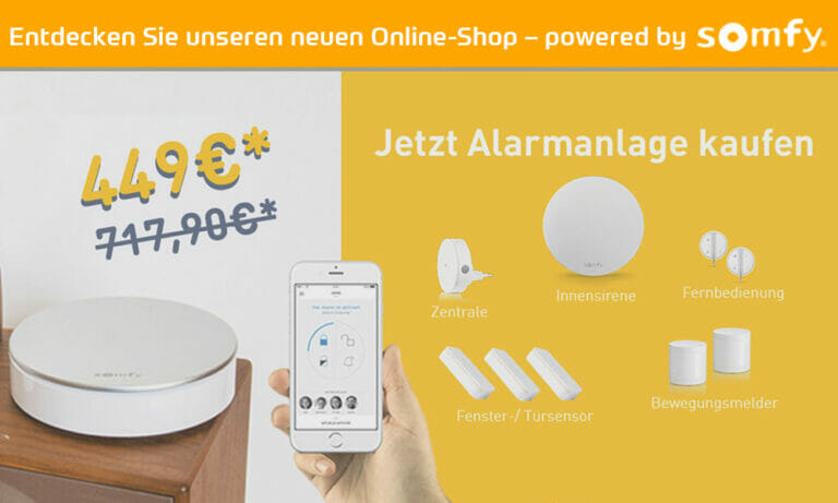 Sonderangebot im Marucci-Shop: komplettes Sicherheitskit – powered by somfy!